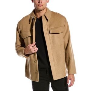 Vince‎ Splittable Drape Wool-Blend Shirt Jacket